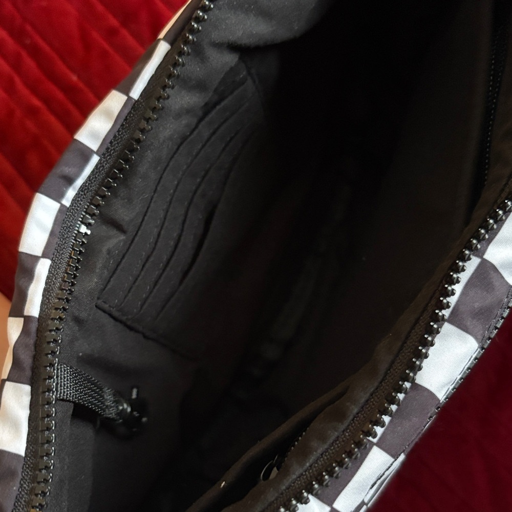 Brixley Black & White Check Crossbody Bag - Picture 3 of 3